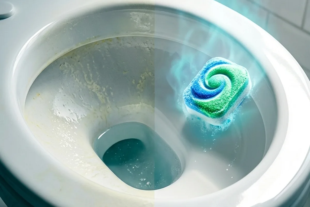 Lesklé WC bez drahé chemie: jak jeden kuchyňský „kostičkový“ trik nahradí většinu WC čističů