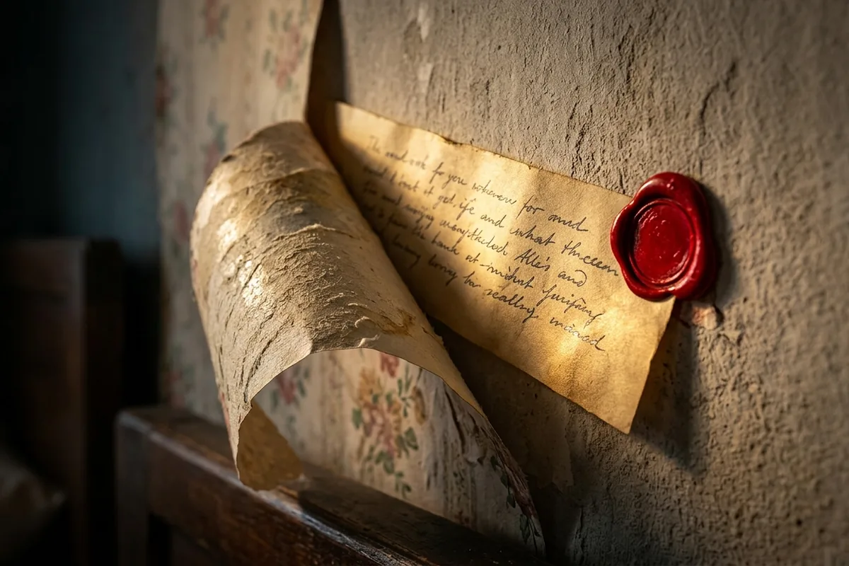 Koupili jsme starou chalupu u Šumavy. Když jsem strhl tapety v ložnici, našel jsem vzkaz z roku 1945