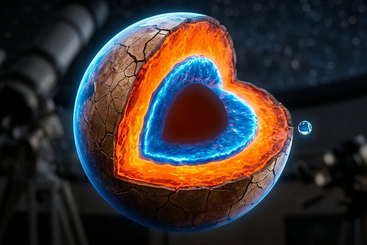 Pod zemskou kůrou se nachází oceán, který obsahuje více vody než oceán na povrchu: nachází se 600 km pod zemským povrchem