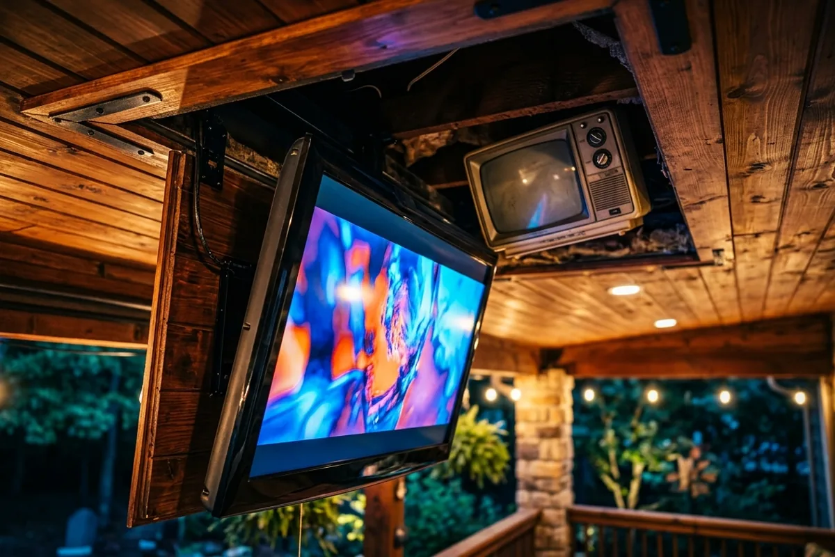 Skrytý televizor v podhledu: jak majitel domu po 17 letech přišel k novému venkovnímu TV