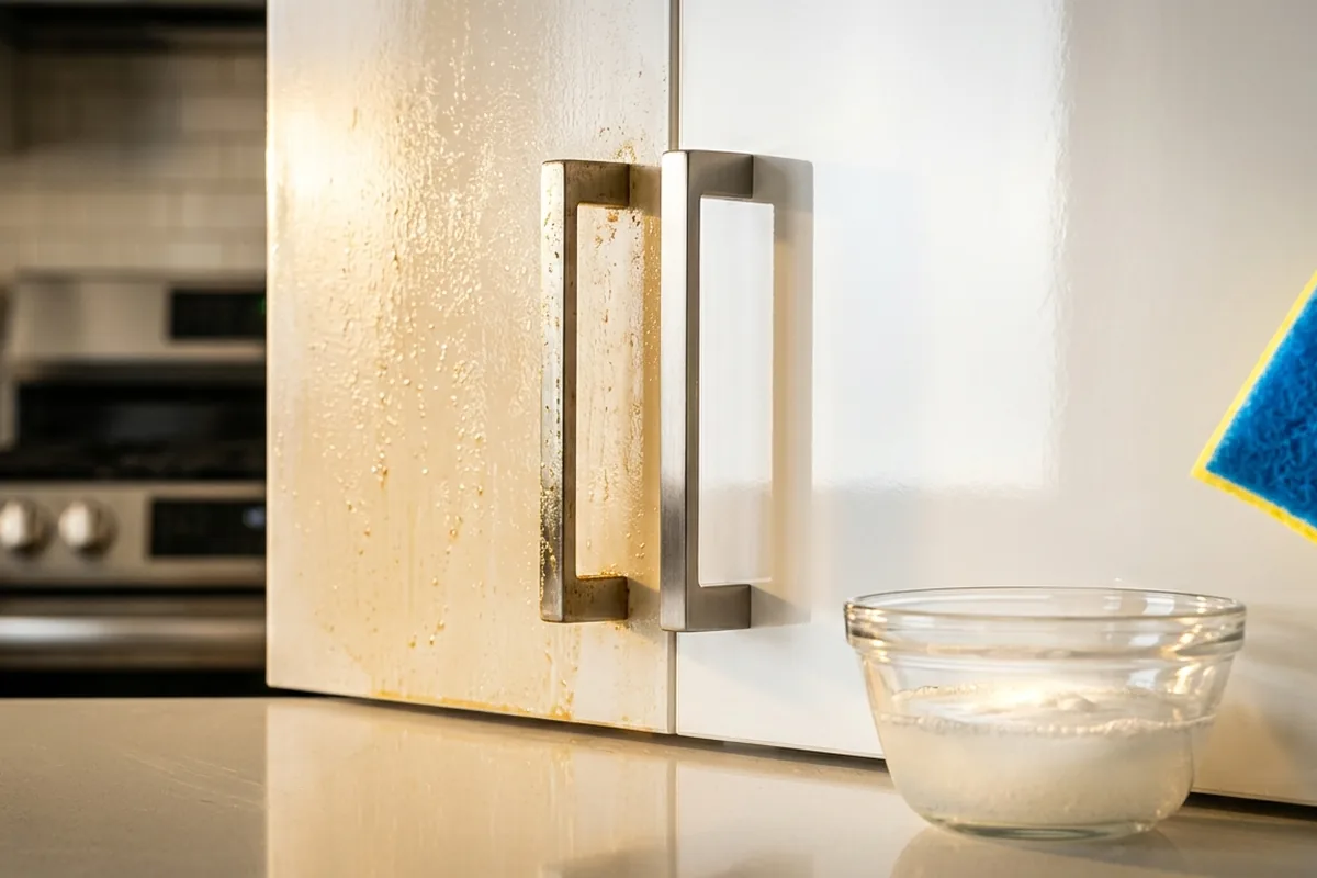 Tlustý film na kuchyňských skříňkách? Jedna přísada do vody a drhnutí můžete nechat být